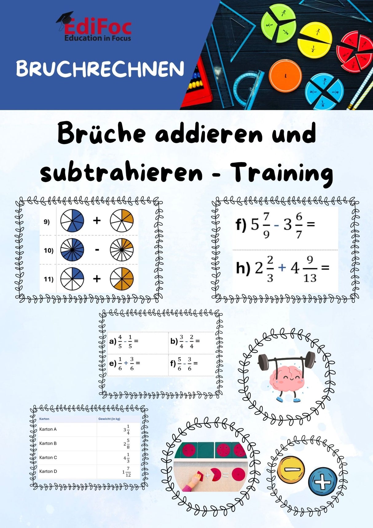 Bruchrechnung – Komplettpaket Trainingshefte: Alle 5 Zusatzaufgaben-Hefte für Klasse 4–6 (mit Lösungen)ruchrechnung – Komplettpaket Training: Alle 5 Zusatzaufgaben-Hefte für Klasse 4–6 (mit Lösungen)