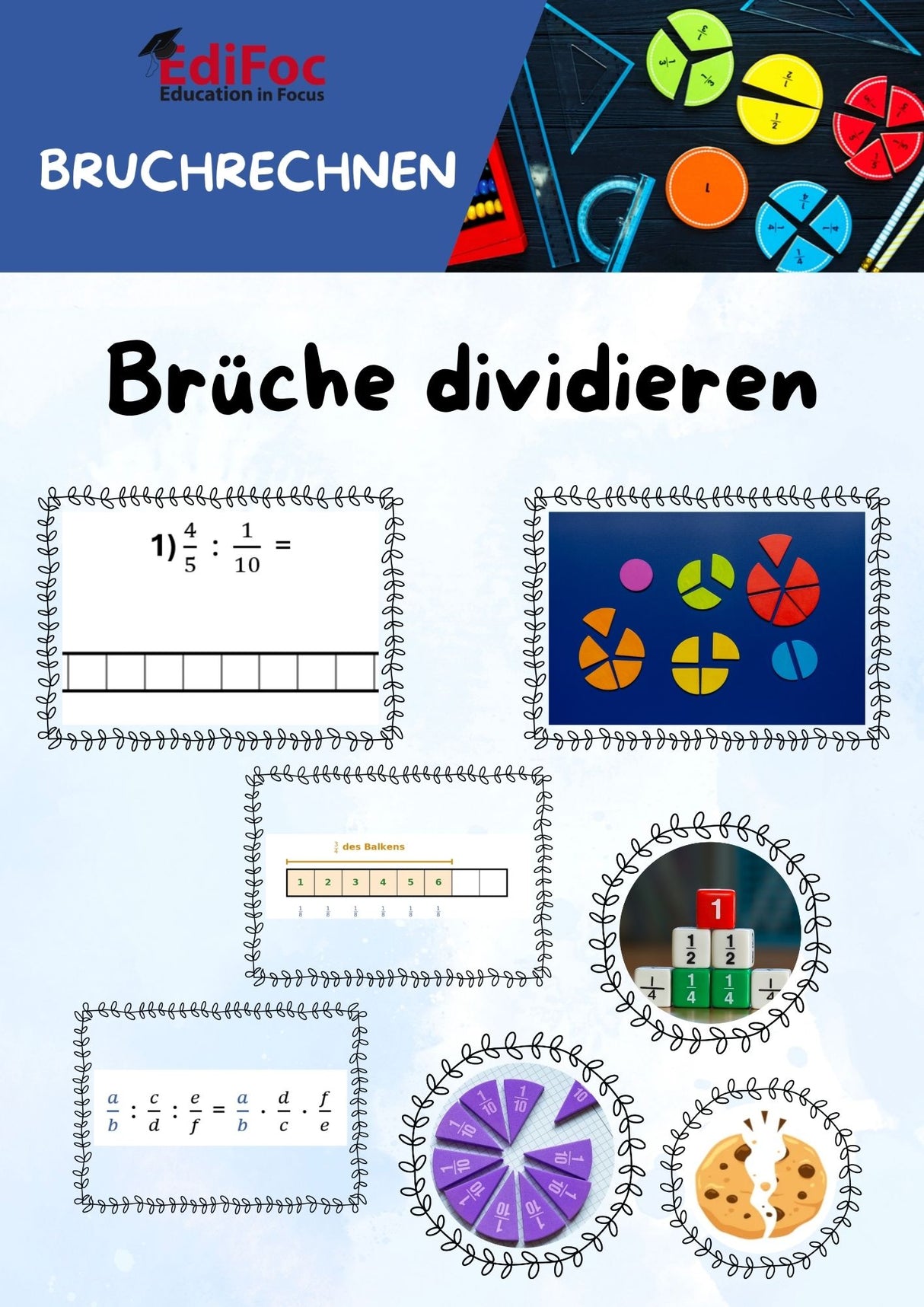 Bruchrechnung – Komplettpaket Themenhefte: Alle 11 Arbeitsblätter für Klasse 4–6 (mit Lösungen)Bruchrechnung – Komplettpaket Erklärungen: Alle 11 Arbeitsblätter für Klasse 4–6 (mit Lösungen)
