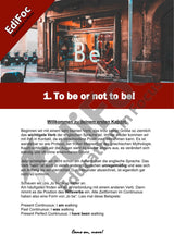 Englisch – Grammatik: Das Verb „to be“ – Lektionen, Formeln & Tabellen zu allen Zeiten bei „to be“ (mit Lösungen)