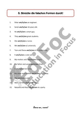 Englisch – Grammatik: Das Verb „to be“ – Lektionen, Formeln & Tabellen zu allen Zeiten bei „to be“ (mit Lösungen)