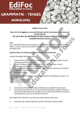 Englisch – Tenses-Würfelspiel Add-On: Future-Zeiten, Perfect Continuous, Active & Passive (Intermediate/Advanced)
