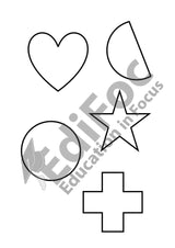 Englisch – Wortschatz: Shapes and Colours – Arbeitsblätter für Klasse 1–4 (mit Lösungen)