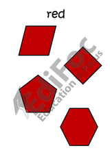 Englisch – Wortschatz: Shapes and Colours – Arbeitsblätter für Klasse 1–4 (mit Lösungen)